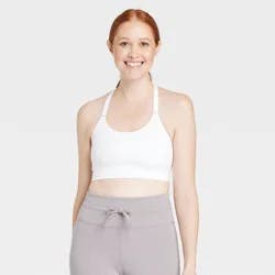 Women's Seamless Medium Support Cami Sports Bra - All In Motion™ White XS