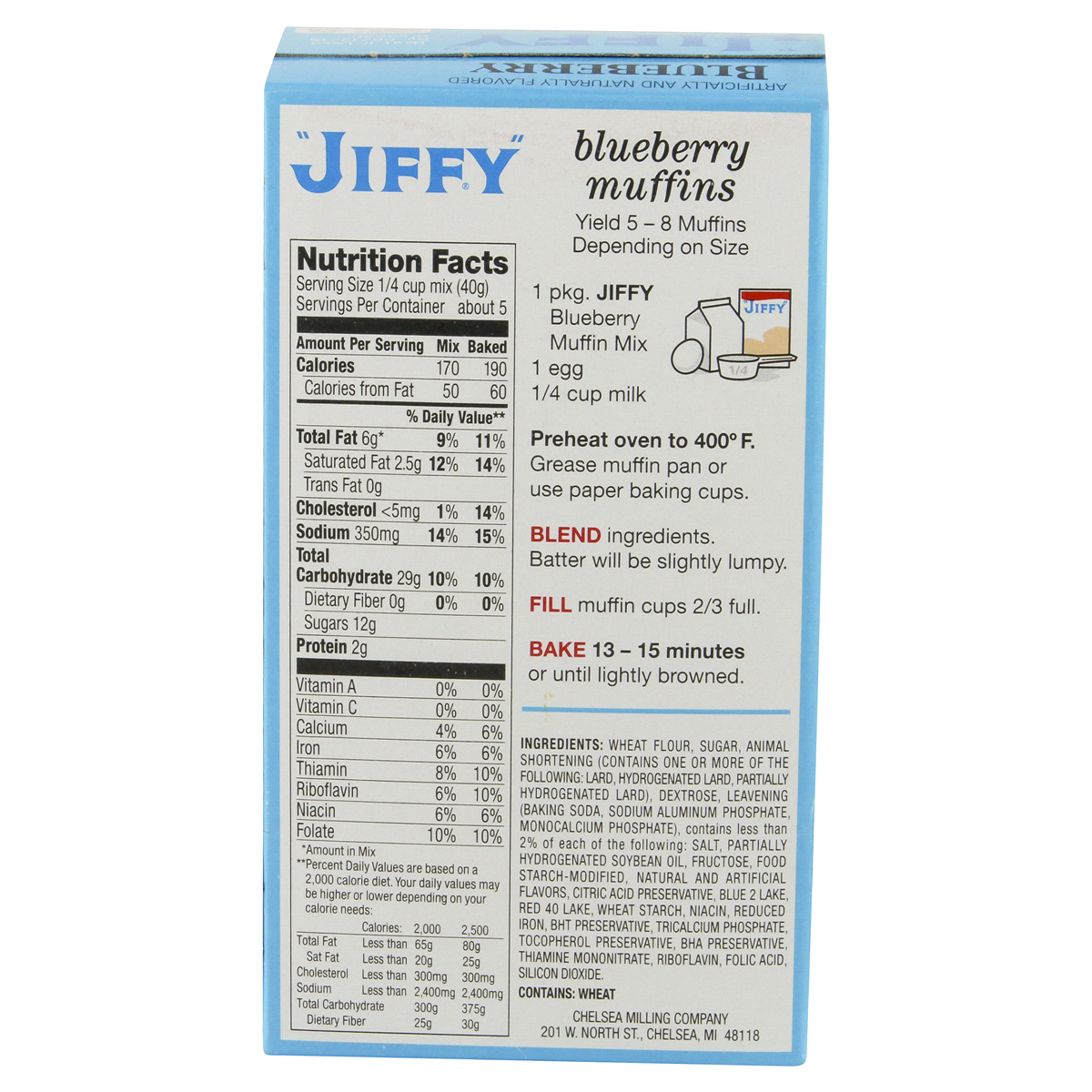 slide 5 of 6, Jiffy Blueberry Muffin Mix 7 oz, 