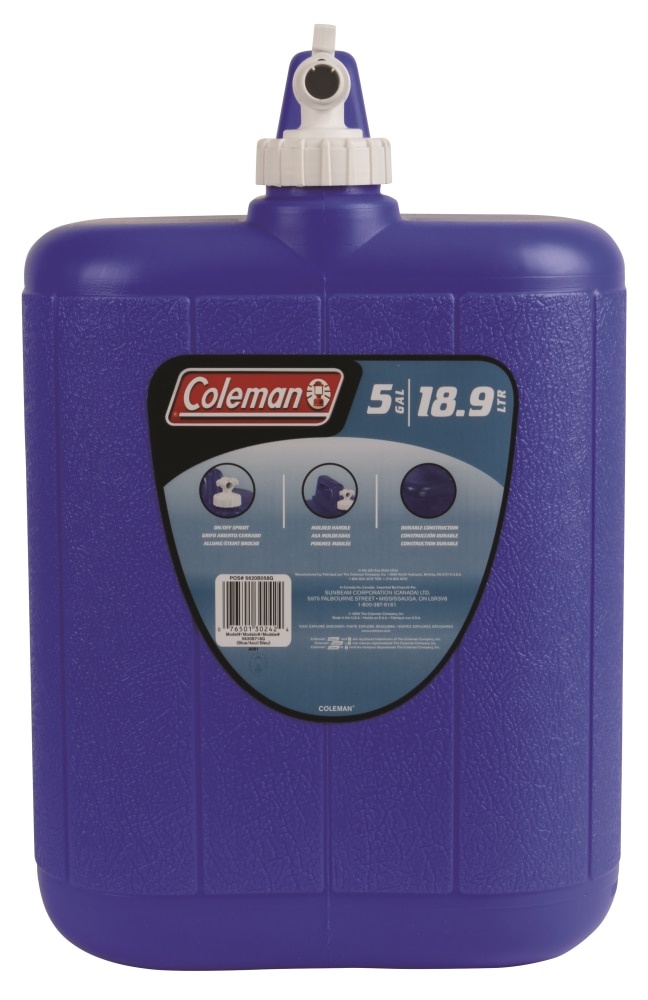 slide 1 of 1, Coleman Water Carrier - 5 Gallon - Blue, 5 gal