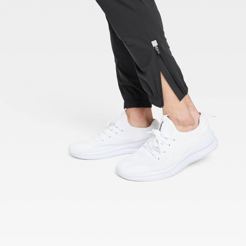 slide 3 of 3, Men's Lightweight Tricot Jogger Pants - All In Motion™ Black S: Moisture Wicking, Quick Dry, 4-Way Stretch, 1 ct