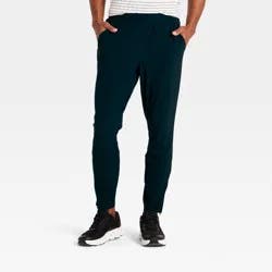 Men's Lightweight Tricot Jogger Pants - All In Motion™ Black XL: Moisture Wicking, Quick Dry, 4-Way Stretch