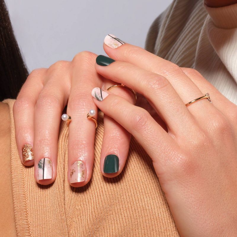 slide 6 of 7, Dashing Diva Glaze Design Nail Art - Abstract Ivy - 32ct, 32 ct