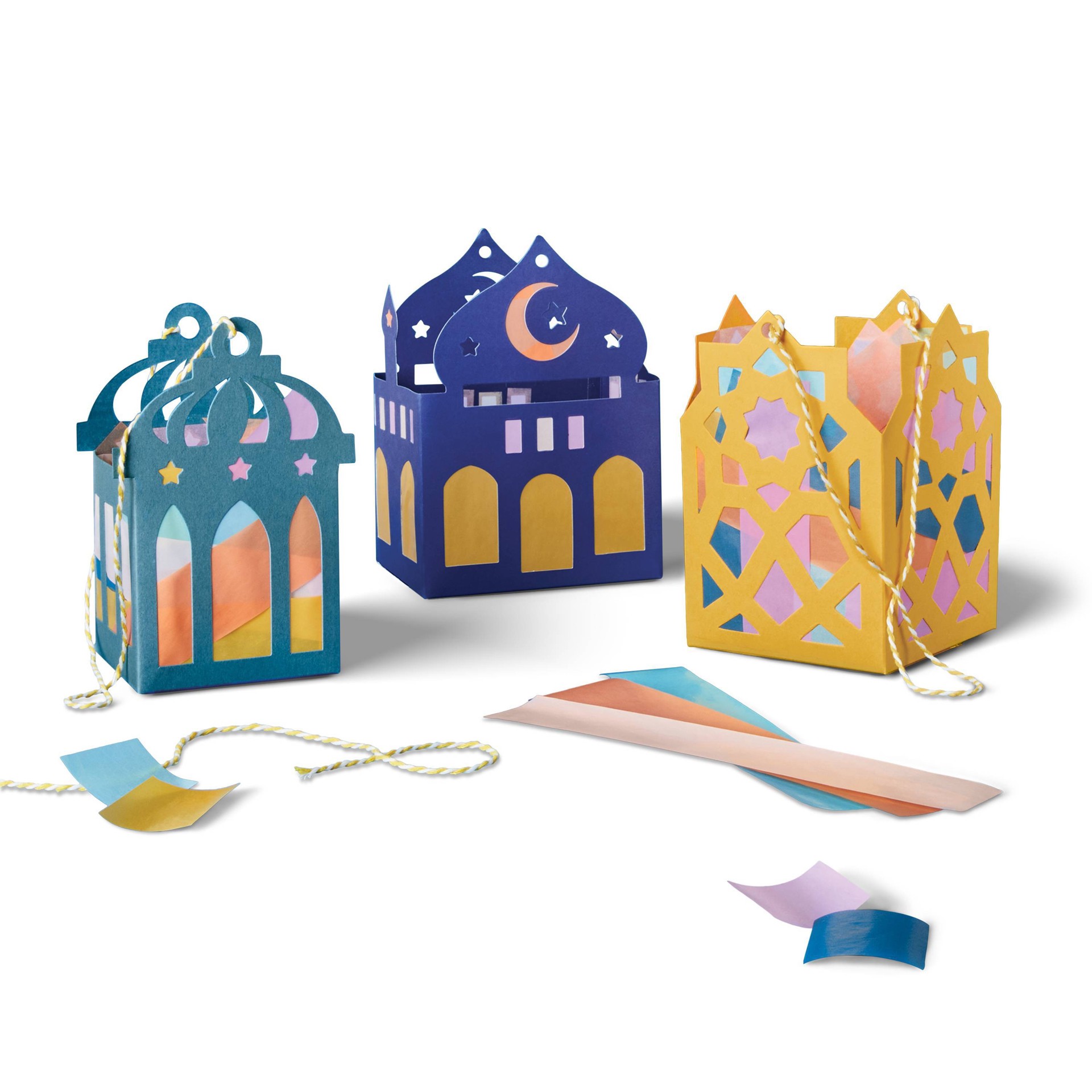 slide 2 of 4, Create-Your-Own Paper Lanterns Kit - Mondo Llama, 1 ct