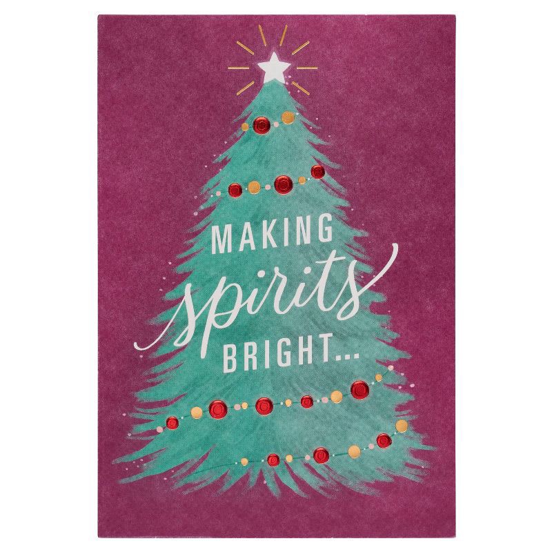 slide 4 of 5, Carlton Cards Making Spirits Bright Christmas Card, 1 ct