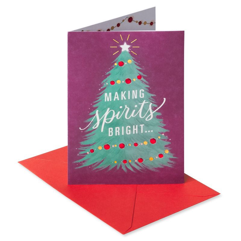 slide 1 of 5, Carlton Cards Making Spirits Bright Christmas Card, 1 ct