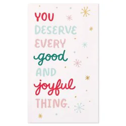 Carlton Cards You Deserve Every Good and Joyful Thing Christmas Card