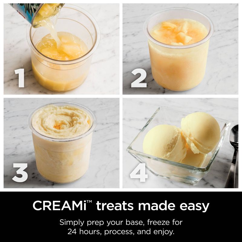 slide 8 of 10, Ninja 2pc Creami Pints and Colored Lids XSKPLID2CD: BPA-Free Food Storage, Dishwasher-Safe, Lime & Aqua, 2 ct