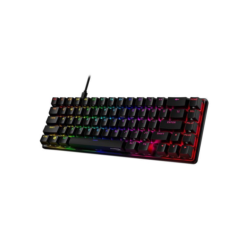 slide 4 of 18, HyperX Alloy Origins 65 Mechanical Gaming Keyboard for PC: RGB Lighting, USB-A Connection, 1 ct