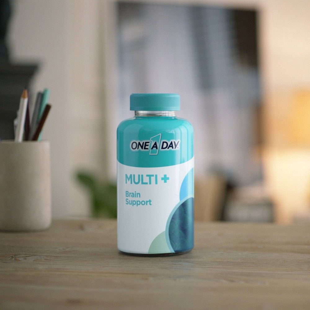 slide 3 of 8, One A Day Multivitamin + Brain Support Gummies - 100ct, 100 ct