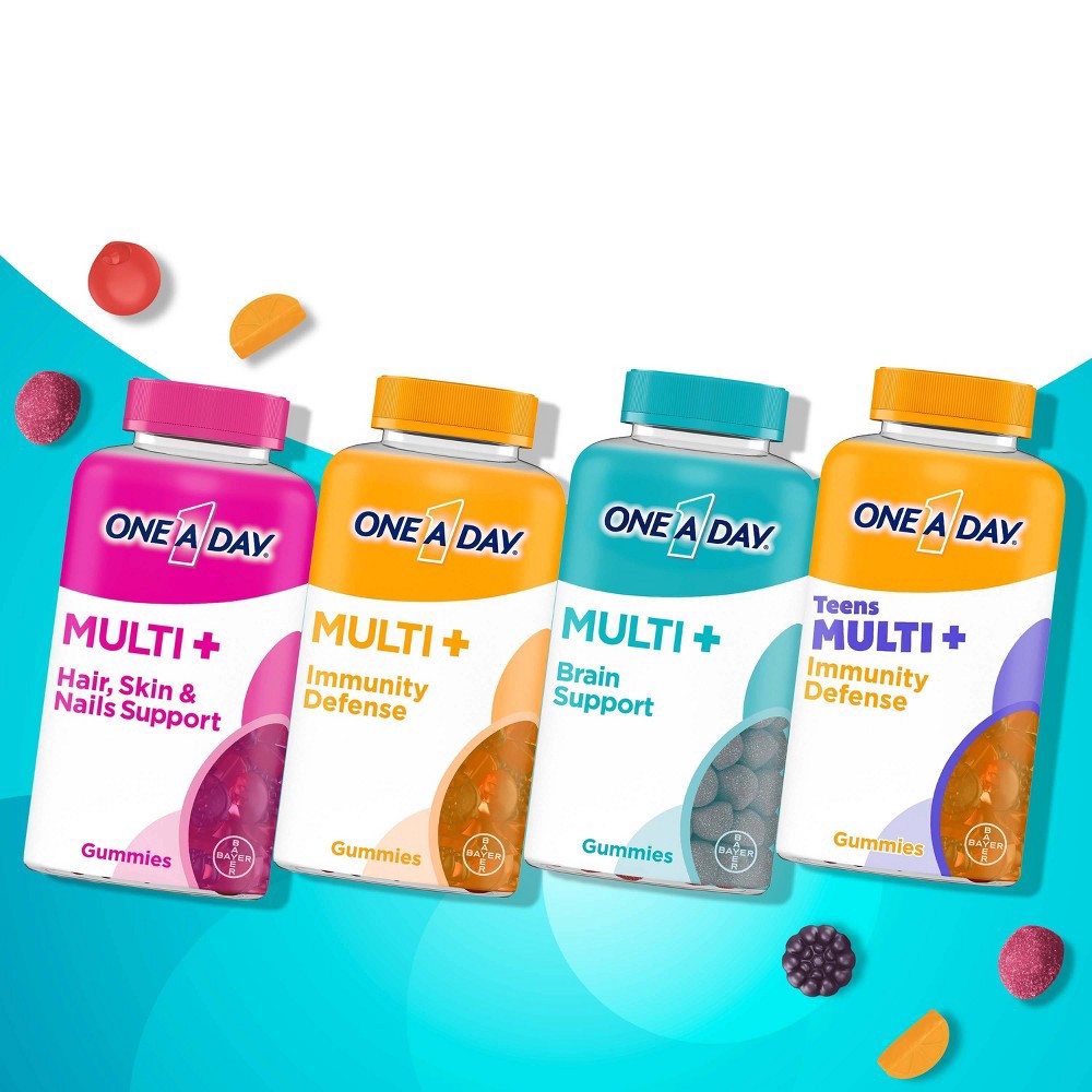slide 7 of 8, One A Day Multivitamin + Brain Support Gummies - 100ct, 100 ct