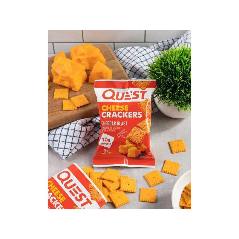 slide 4 of 5, Quest Nutrition Cheese Crackers - Cheddar Blast - 4.23oz, 4.23 oz