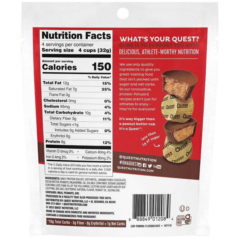 slide 2 of 5, Quest Nutrition Mini Peanut Butter Cups - 4.5oz, 4.5 oz