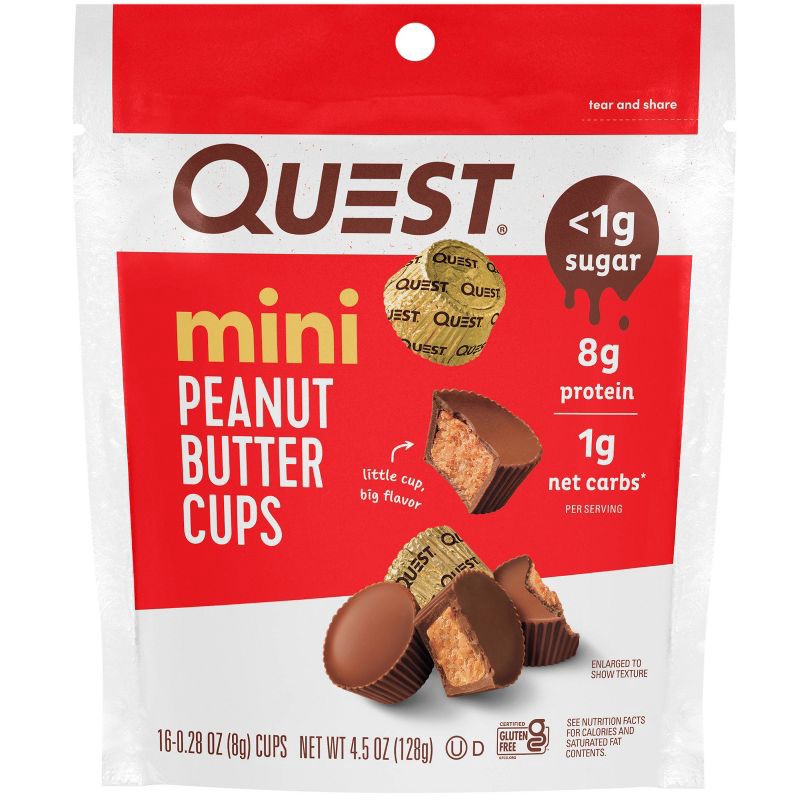 slide 1 of 5, Quest Nutrition Mini Peanut Butter Cups - 4.5oz, 4.5 oz