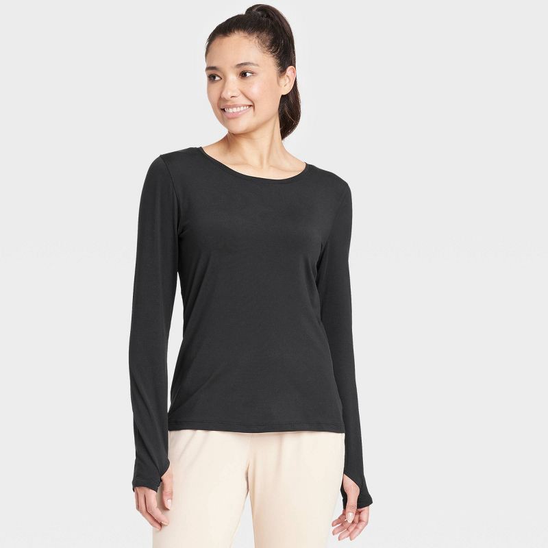 Women's Essential Crewneck Long Sleeve T-Shirt - All in Motion