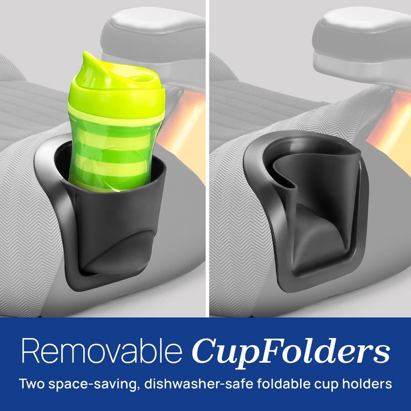 slide 7 of 8, Chicco GoFit ClearTex Backless Booster Car Seat - Shadow, 1 ct