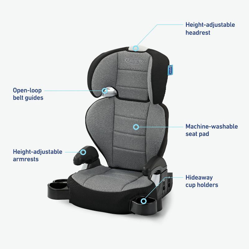 slide 6 of 6, Graco TurboBooster 2.0 Highback Booster Car Seat - Declan, 1 ct