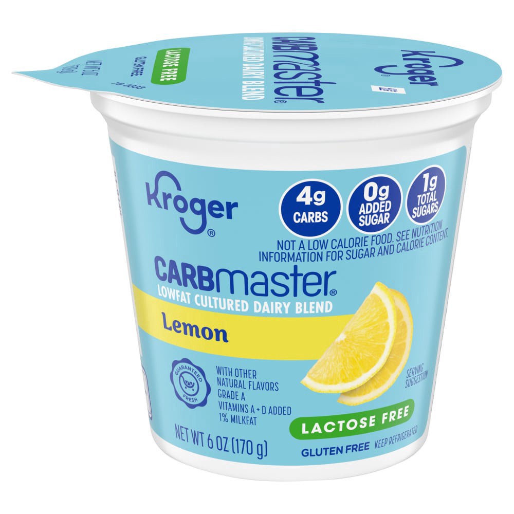 slide 1 of 5, Kroger Carbmaster Lemon Yogurt, 6 oz