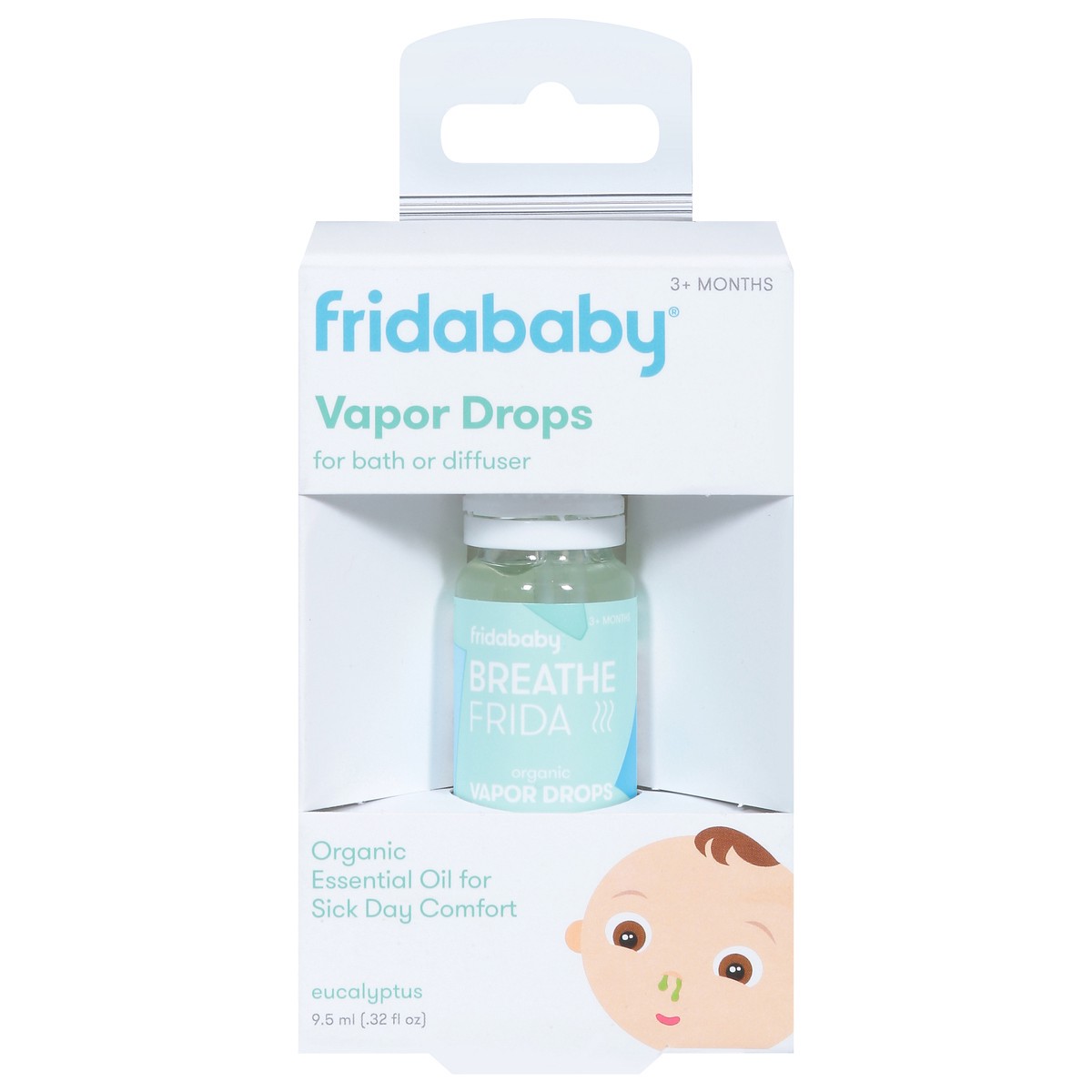 slide 1 of 4, Fridababy Eucalyptus Vapor Drops for Bath or Diffuser 0.32 fl oz, 0.32 fl oz