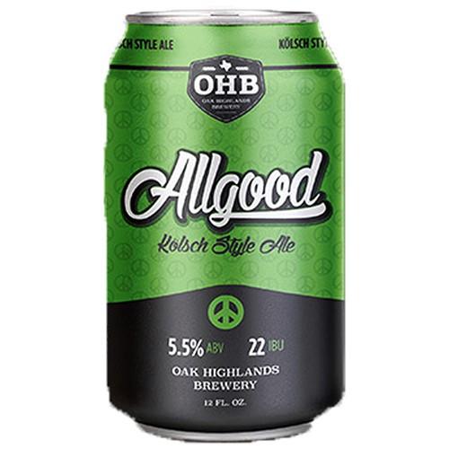 slide 1 of 1, Oak Highlands All Good Kolsch - Cans, 12 oz