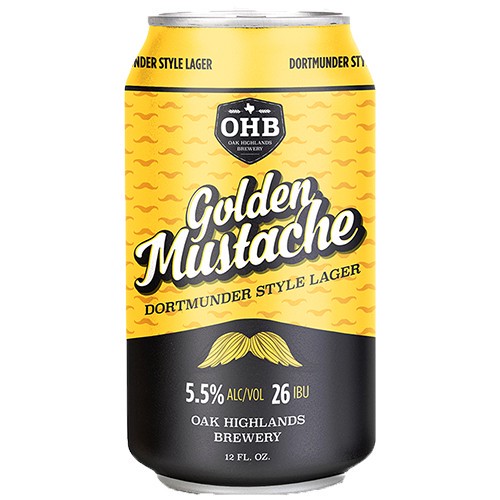 slide 1 of 1, Oak Highlands Golden Mustache - Cans, 12 oz