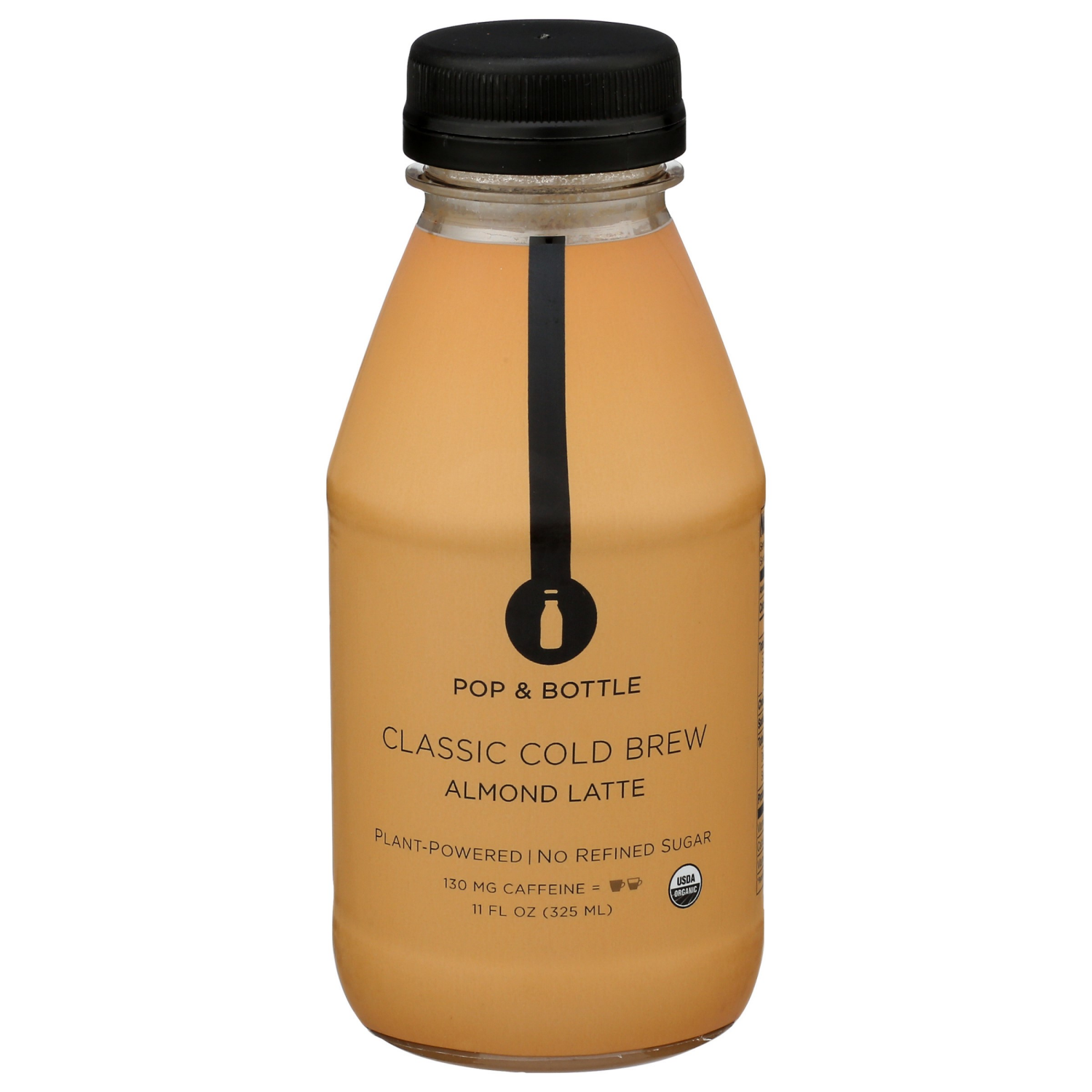 slide 1 of 3, Pop & Bottle Classic Cold Brew Almond Latte - 11 fl oz, 11 fl oz