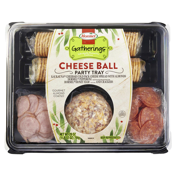 slide 1 of 1, Hormel Gatherings Cheese Ball Party Tray, 28 oz