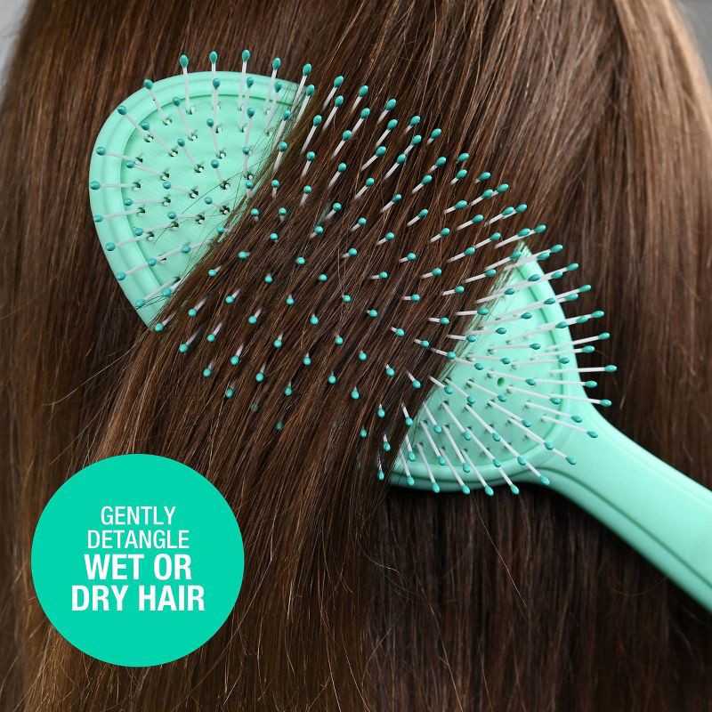 slide 5 of 6, Conair Detangle & Treatment Hair Brush Set - Navy/Teal - 2pk, 2 ct