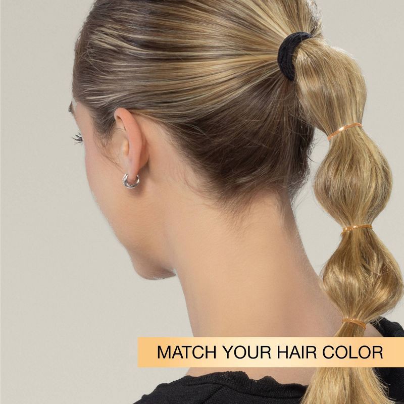 slide 4 of 7, scunci scünci Polybands and Reusable Pouch - Neutrals - All Hair - 450pcs, 450 ct