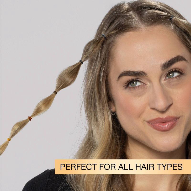 slide 6 of 7, scunci scünci Polybands and Reusable Pouch - Neutrals - All Hair - 450pcs, 450 ct