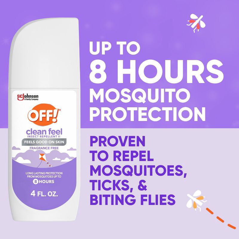 slide 2 of 13, OFF! Clean Feel Mosquito Repellent Picaridin DEET-free Bug Spray - 4oz, 4 oz