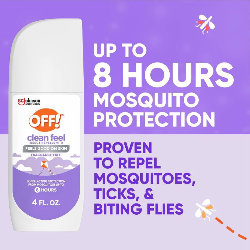 slide 2 of 13, OFF! Clean Feel Mosquito Repellent Picaridin DEET-free Bug Spray - 4oz, 4 oz