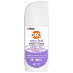 OFF! Clean Feel Insect & Mosquito Repellent Spray with Picaridin, DEET-Free - 4oz