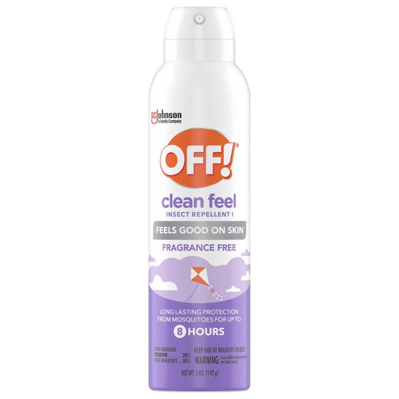 slide 11 of 14, OFF! Clean Feel Mosquito Repellent Picaridin DEET-free Bug Spray - 5oz, 5 oz