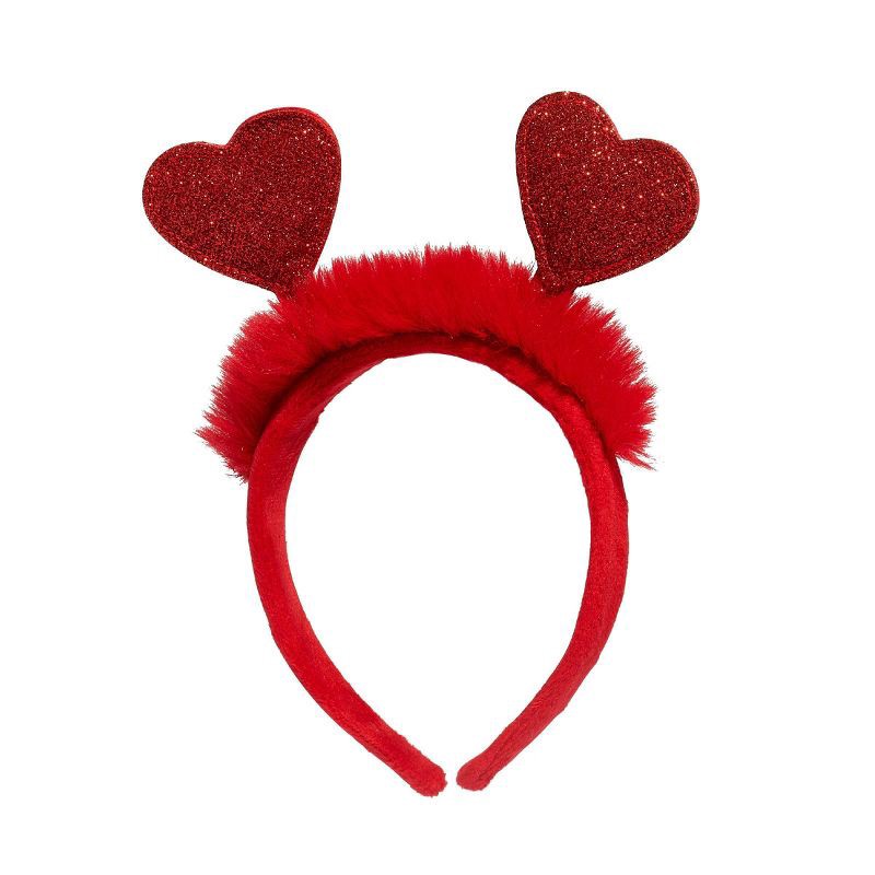 slide 7 of 10, FAO Schwarz 12" Sparklers Toy Plush Sheep Dog with Removable Red Heart Boppers, 1 ct