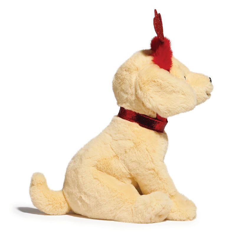 slide 3 of 9, FAO Schwarz 12" Sparklers Toy Plush Labrador with Removable Red Heart Boppers, 1 ct