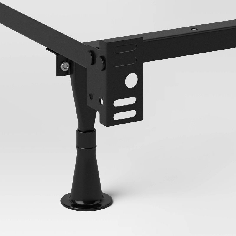 slide 5 of 5, Adjustable Metal Bed Frame Black - Room Essentials™: Queen, Full, Twin Sizes, with Center Beam Support, 1 ct