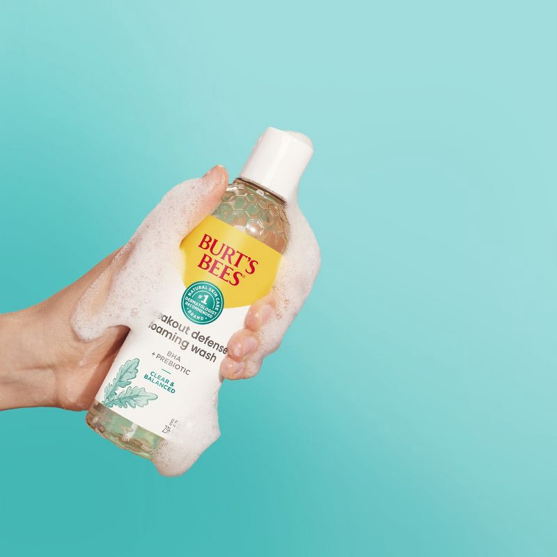 slide 5 of 6, Burt's Bees Burt’s Bees Clear and Balanced Breakout Defense Foaming Face Wash - Unscented - 8 fl oz, 8 fl oz