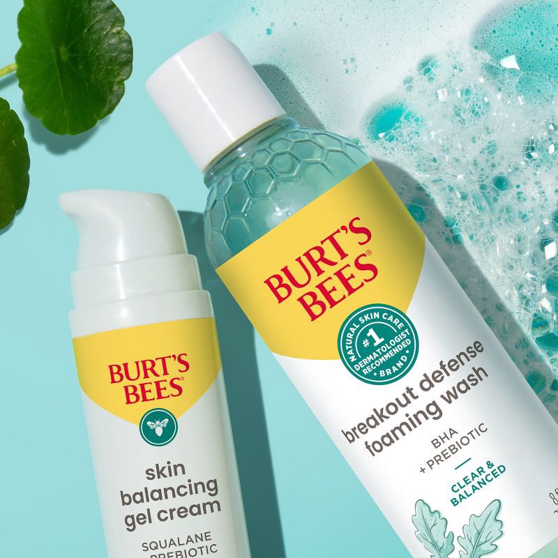 slide 3 of 6, Burt's Bees Burt’s Bees Clear and Balanced Breakout Defense Foaming Face Wash - Unscented - 8 fl oz, 8 fl oz