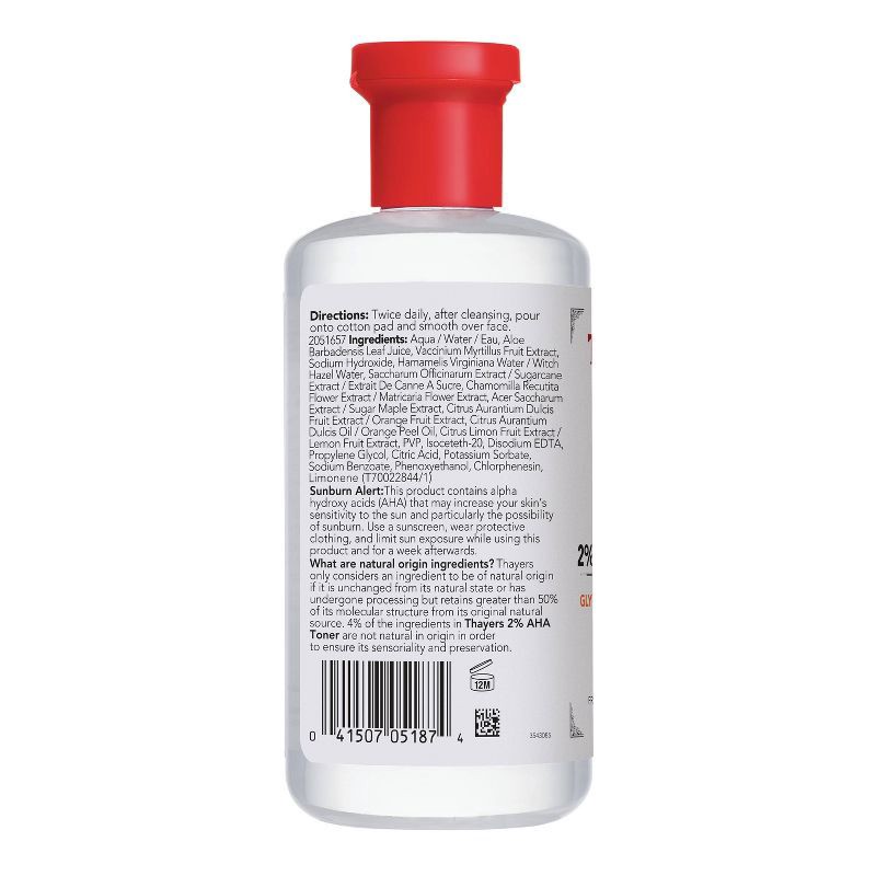 slide 8 of 11, Thayers Natural Remedies 2% AHA Exfoliating Toner - 12 fl oz, 12 fl oz