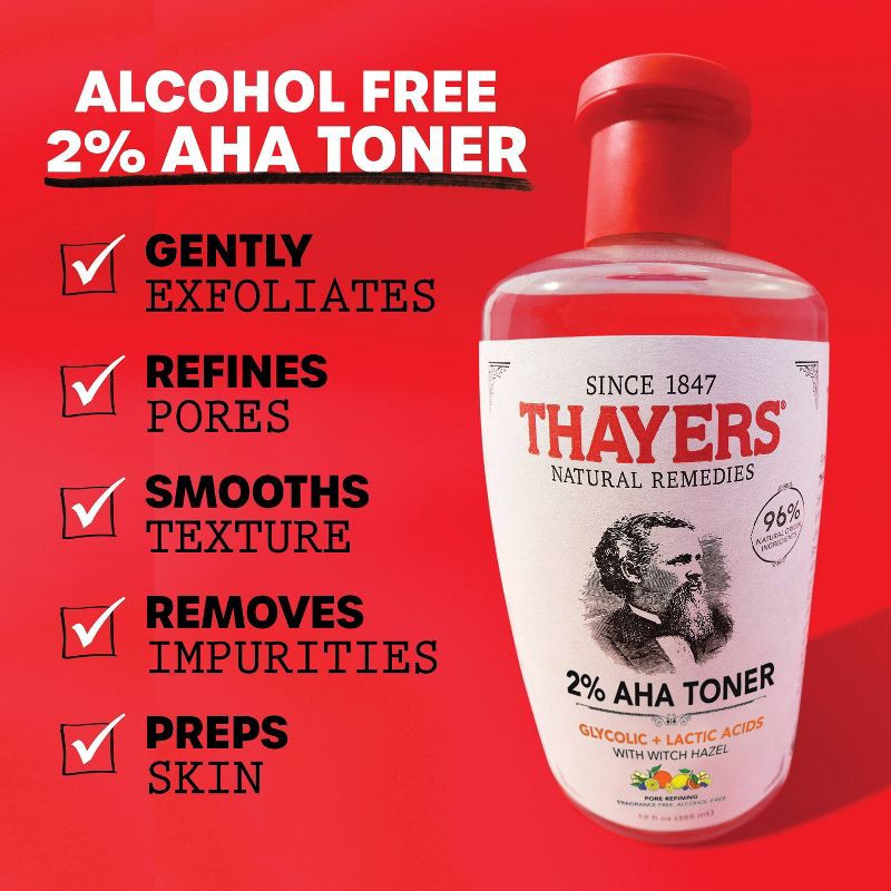 slide 11 of 11, Thayers Natural Remedies 2% AHA Exfoliating Toner - 12 fl oz, 12 fl oz