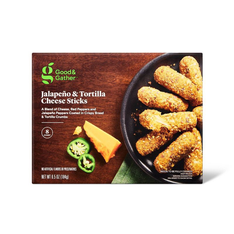 slide 1 of 4, Frozen Jalapeno and Tortilla Cheese Sticks - Good & Gather™, 1 ct