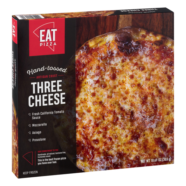 slide 1 of 1, Eat Pizza Pizza, Three Cheese, Artisan Crust, Hand-Tossed, 10.69 oz