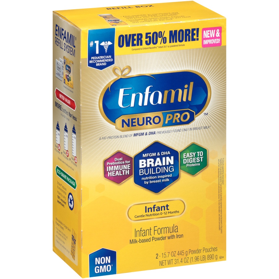 slide 8 of 8, Enfamil Neuropro Infant Formula Powder Refill Box, 31.4 oz