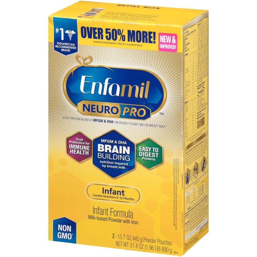 slide 2 of 8, Enfamil Neuropro Infant Formula Powder Refill Box, 31.4 oz