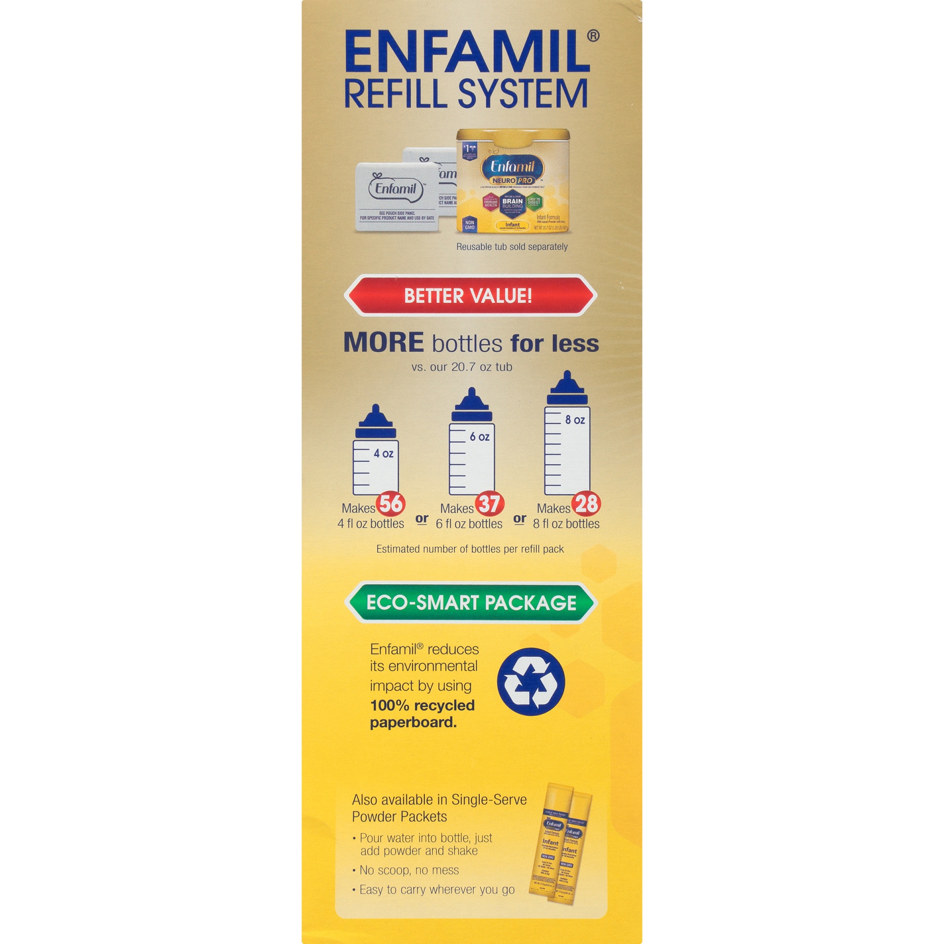 slide 3 of 8, Enfamil Neuropro Infant Formula Powder Refill Box, 31.4 oz