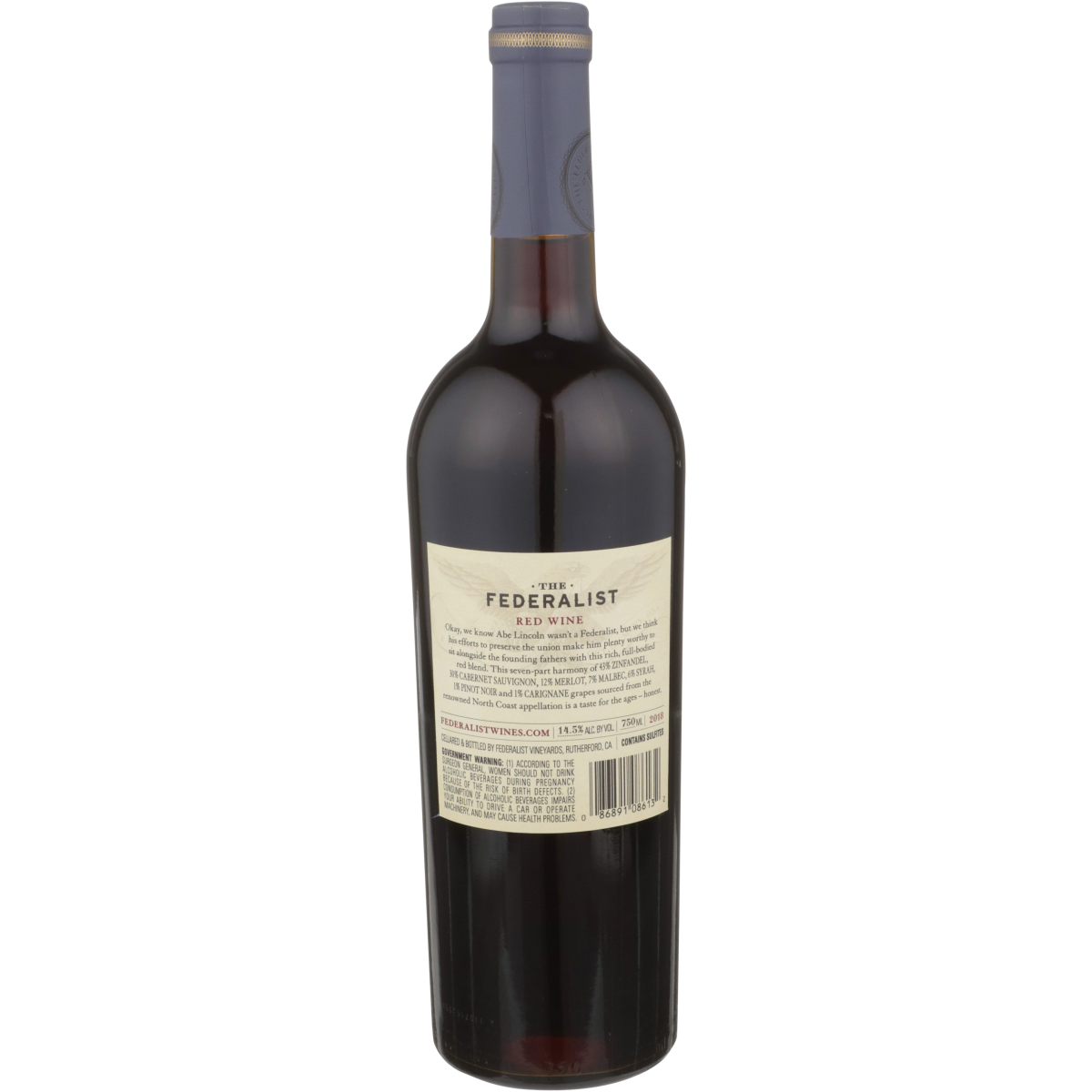 slide 3 of 3, The Federalist Honest Red Blend 750 ml, 750 ml