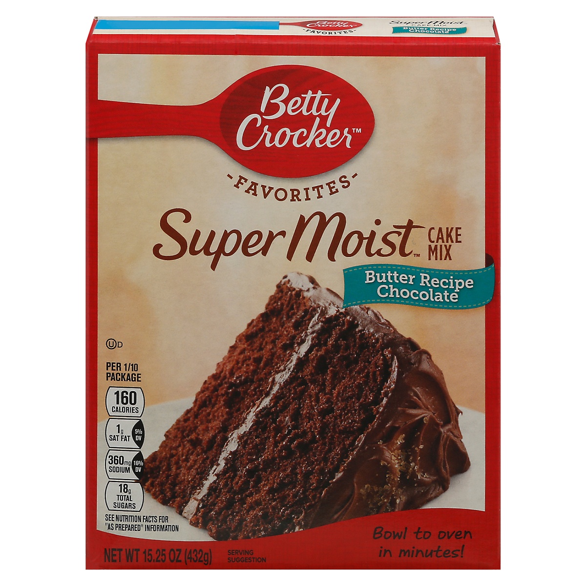 slide 1 of 1, Betty Crocker Super Moist Butter Recipe Chocolate Cake Mix 15.25 oz, 15.25 oz