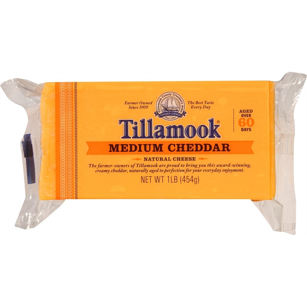 slide 6 of 7, Tillamook Medium Cheddar Cheese Loaf - 16oz, 16 oz