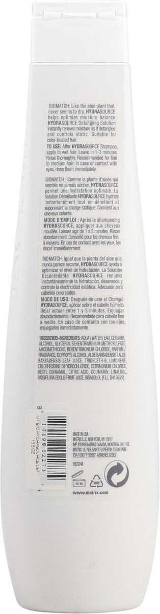 slide 4 of 9, Biolage Hydrasource Aloe Detangling Solution 13.5 fl oz, 13.5 fl oz