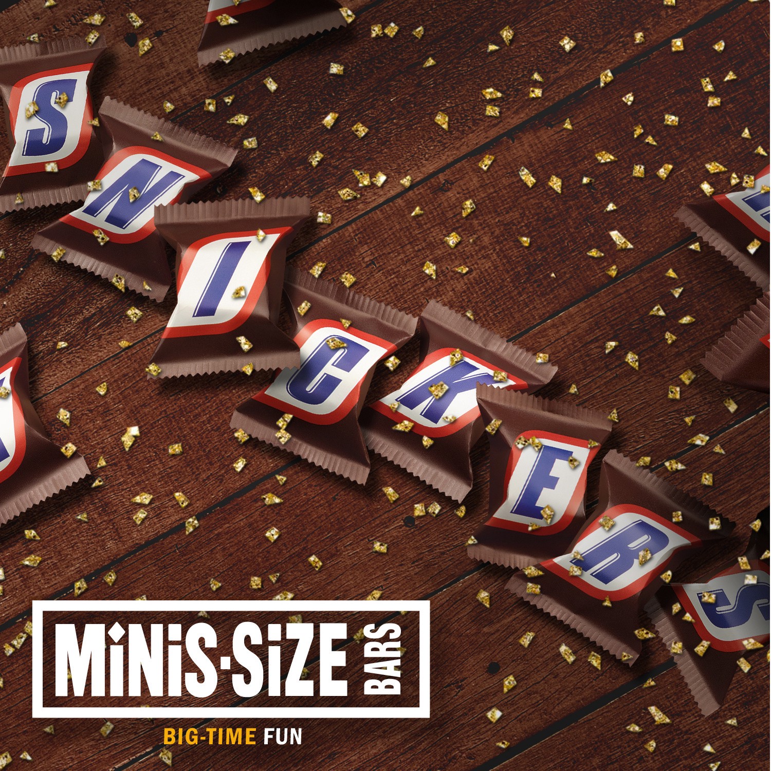 slide 6 of 8, SNICKERS Minis Size Milk Chocolate Candy Bars, Family Size, 18.0 oz Bag, 18 oz